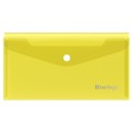 Папка-конверт на кнопке Berlingo "No Secret", С6, 200мкм, желтая