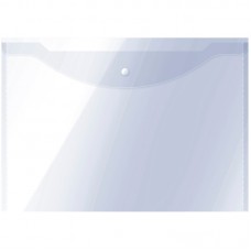 Папка-конверт на кнопке OfficeSpace А3, 150мкм, прозрачная