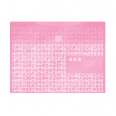 Папка-конверт на липучке Berlingo "Starlight S", А4, 180мкм, пастель, розовая