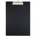 Доска-планшет с зажимом СТАММ А4, 1000 мкм, пластик, черный, ММ-32248