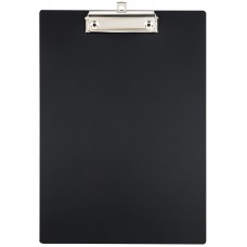 Доска-планшет с зажимом СТАММ А4, 1000 мкм, пластик, черный, ММ-32248