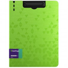 Папка-планшет с зажимом Berlingo "Neon" А4, пластик (полифом), 1800мкм, зеленый неон, PPf_93302