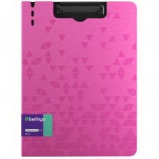 Папка-планшет с зажимом Berlingo "Neon" А4, пластик (полифом), 1800мкм, розовый неон, PPf_93303