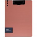 Папка-планшет с зажимом Berlingo "Instinct", А4, пластик (полифом), фламинго/черный, PPf_93201