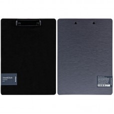 Доска-планшет с зажимом Berlingo "Steel&Style" A4, пластик (полифом), серебристый металлик, 2500 мкм, PPf_93112