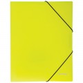 Папка на резинке Berlingo "Neon" А4, 500мкм, неоновая желтая, ANp_01803