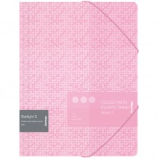 Папка на резинке Berlingo "Starlight S" А4, 600мкм, розовая, с рисунком, FB4_A4901