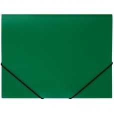 Папка на резинке СТАММ А4, 500мкм, пластик, зеленая, ММ-32190