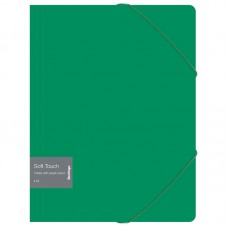 Папка на резинке Berlingo "Soft Touch" А4, 600мкм, зеленая, FB4_A4983