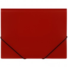 Папка на резинке СТАММ А4, 500мкм, пластик, красная, ММ-32191