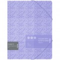 Папка на резинке Berlingo "Starlight S" А4, 600мкм, фиолетовая, с рисунком, FB4_A4904