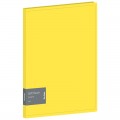 Папка с пружинным скоросшивателем Berlingo "Soft Touch", 17мм, 700мкм, желтая, с внутр. карманом, FS4_17984