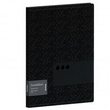 Папка с 60 вкладышами Berlingo "DoubleBlack", 24мм, 600мкм, черная, с внутр. карманом, с рисунком