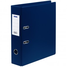 Папка-регистратор OfficeSpace, 70мм, ПВХ, с карманом на корешке, синяя