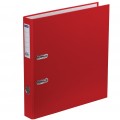 Папка-регистратор OfficeSpace, 50мм, бумвинил, с карманом на корешке, красная, 162572