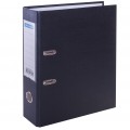 Папка-регистратор OfficeSpace, 70мм, бумвинил, с карманом на корешке, черная, 162580