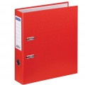 Папка-регистратор OfficeSpace, 70мм, бумвинил, с карманом на корешке, красная, 162578