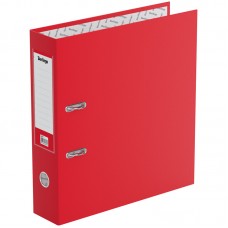 Папка-регистратор Berlingo "Standard", 70мм, бумвинил, с карманом на корешке, красная, AM4511