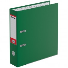 Папка-регистратор Berlingo "Hyper", 80мм, бумвинил, с карм. на корешке, нижн. метал. кант, зеленая, ATb_80504