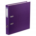 Папка-регистратор OfficeSpace, 50мм, бумвинил, с карманом на корешке, фиолетовая, 270113