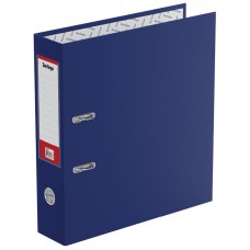 Папка-регистратор Berlingo "Standard", 70мм, бумвинил, с карманом на корешке, синяя, AM4513