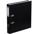 Папка-регистратор OfficeSpace, 50мм, бумвинил, с карманом на корешке, черная, 162574