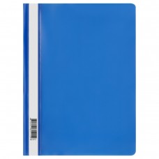 Папка-скоросшиватель пластик. СТАММ А4, 120мкм, синяя с прозр. верхом, ММ-30711