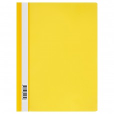 Папка-скоросшиватель пластик. СТАММ А4, 120мкм, желтая с прозр. верхом, ММ-30703