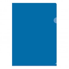 Папка-уголок OfficeSpace, синяя, 0,10 мм, Fmu15-11_882, гладкая