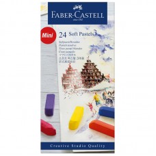 Пастель Faber-Castell "Soft pastels", 24 цвета, мини, картон. упаковка