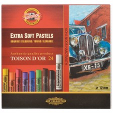 Пастель художественная Koh-I-Noor "Toison D or Extra Soft 8554", 24 цвета, картон. упаковка