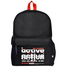 Рюкзак подростковый Schoolformat SOFT BE ACTIVE 16,5 л черный 42х26х15 1 отделение универсальный