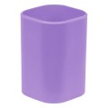Подставка-стакан СТАММ "Фаворит", пластиковая, квадратная, фиолетовая, ПС-31285