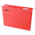 Подвесная папка OfficeSpace А4 (310*240мм), красная, картон, КОМПЛЕКТ 10 шт.