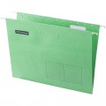 Подвесная папка OfficeSpace А4 (310*240мм), зеленая, картон, КОМПЛЕКТ 10 шт.