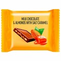 Шоколад порционный O&#039;ZERA "Milk & Almonds" с миндалем и соленой карамелью, 1,2 кг., РРХ544