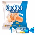 Батончики шоколадные COOKIES AND MILK молочные со сливочным печеньем 500 г., РНК650