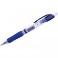 Ручка гелевая автоматическая Crown "CEO Jell" синяя, 0,7мм, грип, AJ-5000R