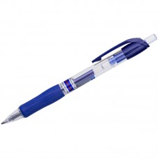 Ручка гелевая автоматическая Crown "CEO Jell" синяя, 0,7мм, грип, AJ-5000R