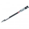 Ручка гелевая Berlingo "Standard" черная, 0,5мм, грип, игольчатый стержень, CGp_50011