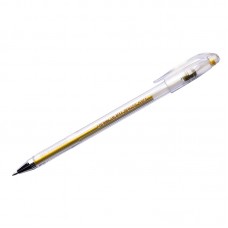 Ручка гелевая Crown "Hi-Jell Metallic" золото металлик, 0,7мм, HJR-500GSM