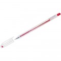 Ручка гелевая Crown "Hi-Jell" красная 0,5мм, штрих-код, HJR-500B
