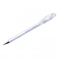 Ручка гелевая Crown "Hi-Jell Pastel" пастель белая, 0,8мм, HJR-500P
