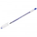 Ручка гелевая Crown "Hi-Jell" синяя, 0,5мм, штрих-код, HJR-500B