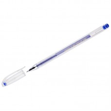 Ручка гелевая Crown "Hi-Jell" синяя, 0,5мм, штрих-код, HJR-500B