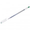 Ручка гелевая Crown "Hi-Jell" зеленая 0,5мм, штрих-код, HJR-500B
