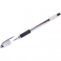 Ручка гелевая Crown "Hi-Jell Needle Grip" черная, 0,7мм, грип, игольчатый стержень, штрих-код, HJR-500RNB