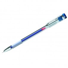 Ручка гелевая Berlingo "Standard" синяя, 0,5мм, грип, игольчатый стержень, CGp_50012