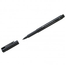 Ручка капиллярная Faber-Castell "Pitt Artist Pen" цвет 199 черный, 1,5мм, пишущий узел "пуля"