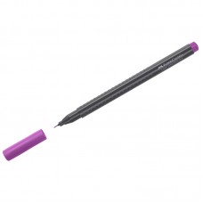 Ручка капиллярная Faber-Castell "Grip Finepen" фиолетовая, 0,4мм, трехгранная